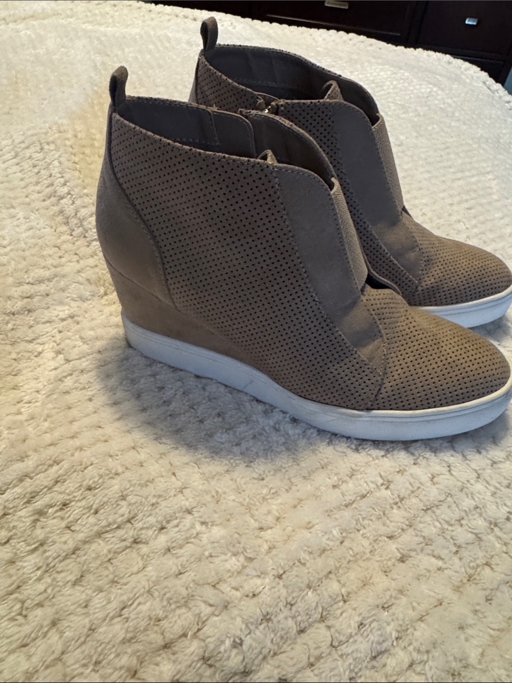 MIA Wedge Sneaker Boot - Taupe